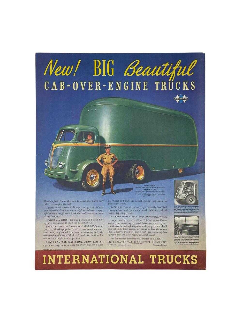 1939 International Truck Ad: Vintage Automobilia, Norman Rockwell Art